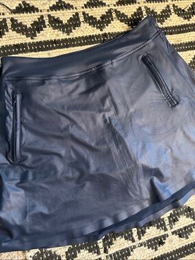 G/Fore Navy Tech Skort with Zip Pockets